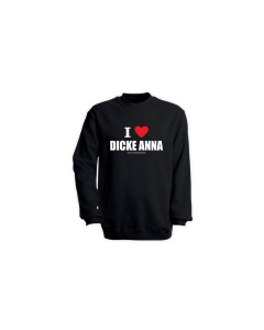 Sweat-Shirt "DICKE ANNA" schwarz