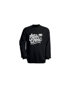 Sweat-Shirt "HOLA HOLA" schwarz