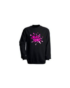 Sweat-Shirt "MILLA PINK Logo" schwarz