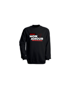 Sweat-Shirt "MON AMOUR - So lang ich noch..." schwarz