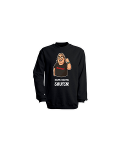 Sweat-Shirt "HEUTE RICHTIG SAUFEN" schwarz