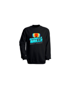 Sweat-Shirt "SCHNELLE BRILLE" schwarz