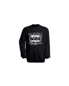 Sweat-Shirt "TRETBOOT Berge" schwarz