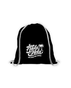 Stoffbeutel "HOLA HOLA" schwarz