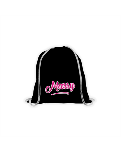 Stoffbeutel "MARRY Logo" schwarz
