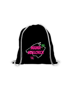 Stoffbeutel "MAMA MALLORCA" schwarz