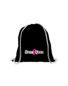 Stoffbeutel "STEFFI & CHRIS Logo" schwarz