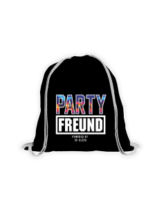 Stoffbeutel "PARTYFREUND" schwarz