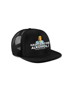 Cap "HAUPTSACHE ALKOHOL"  schwarz