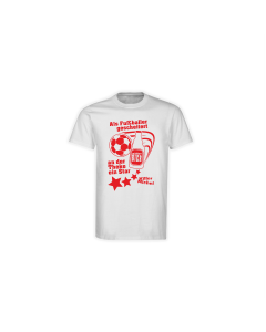 T-Shirt "ALS FUSBALLER GESCHEITERT" weiß