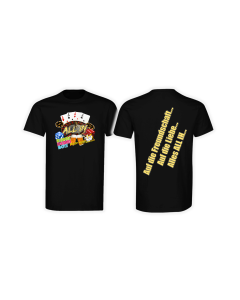 T-Shirt „ALL IN - Auf die Freundschaft” schwarz