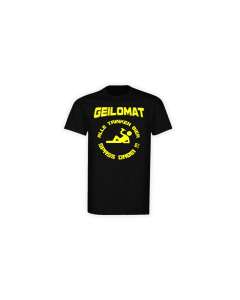 T-Shirt "ALLE TRINKEN BIER" schwarz, gelber Druck