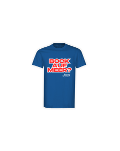 T-Shirt "BOCK AUF MEER?" blau