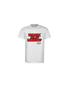 T-Shirt "BOCK AUF MEER?" weiß