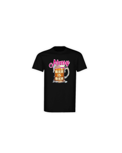 T-Shirt "BIER IS BIER" schwarz
