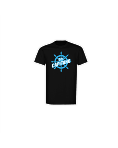 T-Shirt "DER CAPITANO Logo" schwarz