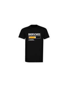T-Shirt "BIERSCHISS" schwarz