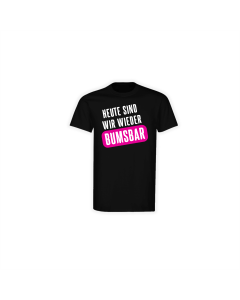 T-Shirt "BUMSBAR" schwarz
