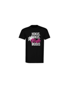 T-Shirt "HOKUS POKUS MALLE MODUS" schwarz
