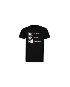 T-Shirt "SCHERE" schwarz