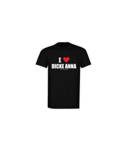 T-Shirt „DICKE ANNA” schwarz