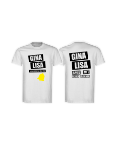 T-Shirt "GINA LISA" weiß