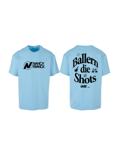 T-Shirt "BALLERN" oversize, sky blue