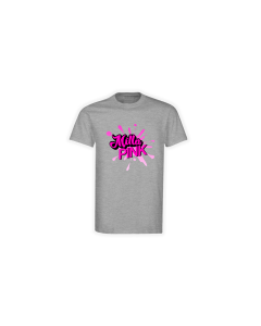 T-Shirt "MILLA PINK Logo" grau