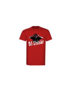 T-Shirt "DJ EISBÄR Logo" rot