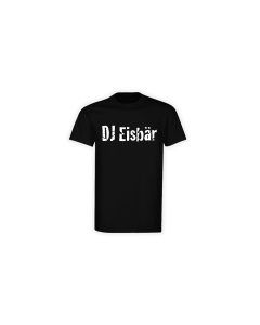 T-Shirt "DJ EISBÄR Logo" schwarz