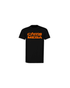 T-Shirt "CHRIS MEGA Logo" schwarz