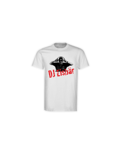 T-Shirt "DJ EISBÄR Logo" weiß