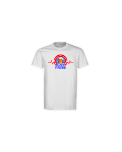 T-Shirt "DIRK FLUSS Logo" weiß