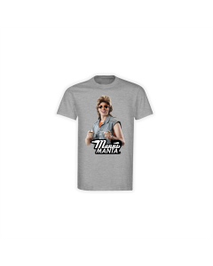 T-Shirt "MANNI MANTA mit Logo" grau