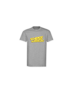 T-Shirt "SCHEISS AUF DEN RÜCKFLUG" grau