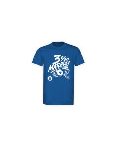 T-Shirt "3 PROMILLE MATCHDAY" blau