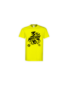 T-Shirt "3 PROMILLE MATCHDAY" gelb