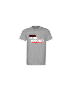 T-Shirt "MON AMOUR - So lang ich noch..." grau