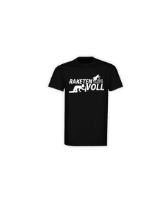 T-Shirt "RAKETENVOLL" schwarz