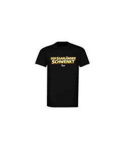 T-Shirt "DER SAARLÄNDER SCHWENKT" schwarz