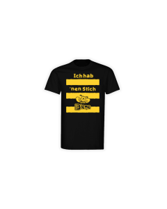 T-Shirt "ICH HAB 'NEN STICH" schwarz