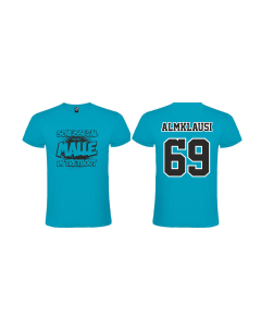 T-Shirt "TRETBOOT 69" türkis