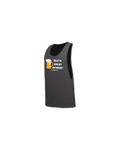 Tanktop "WILLST DU EINEN MIT MIR SAUFEN?" neonschwarz