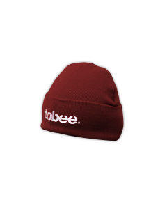 Wollmütze "TOBEE Logo" rot, bestickt