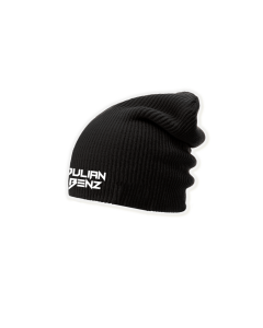 Wollmütze "JULIAN BENZ Logo" schwarz, bestickt