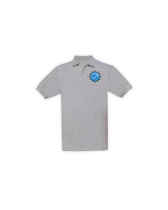Polo-Shirt "MALLORCAFIZIERT" grau, bestickt