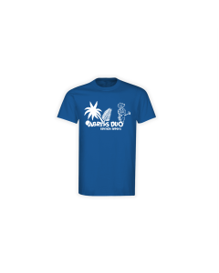 T-Shirt "ABRISS DUO Logo" blau