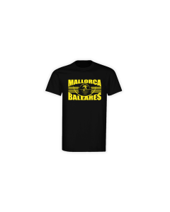 T-Shirt "MALLORCA BALEARES" schwarz