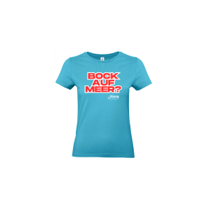 Girly-Shirt "BOCK AUF MEER?" türkis