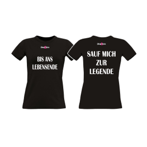 Girly-Shirt „BIS ANS LEBENSENDE” schwarz